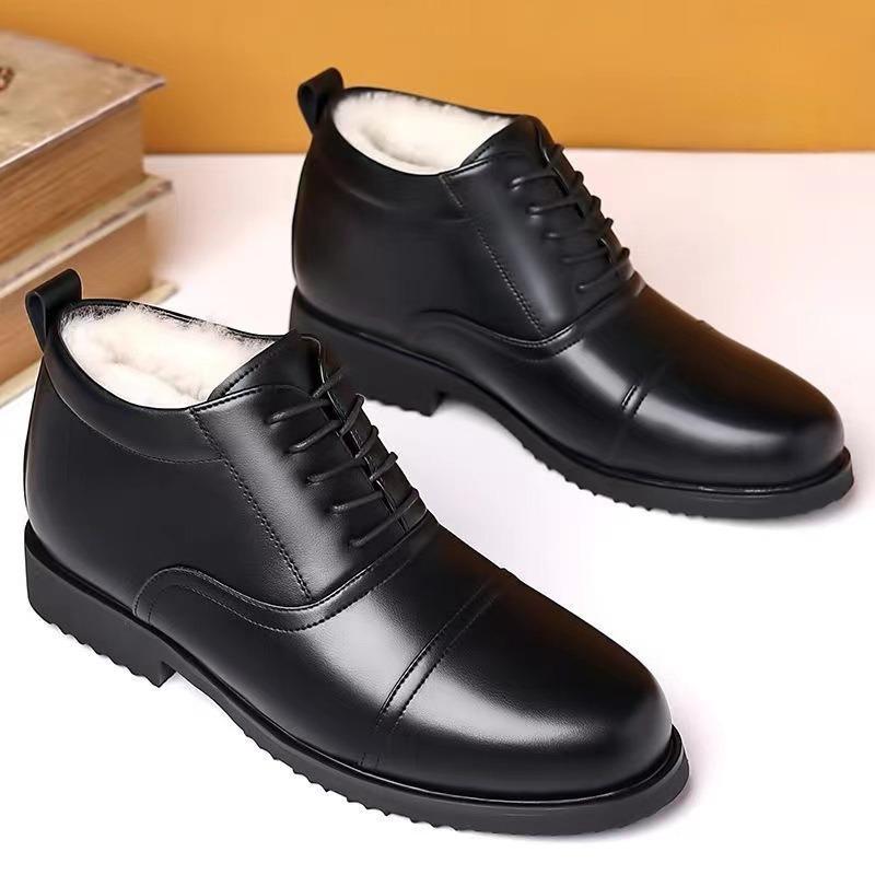 Winter new fashion simple cotton shoes men's high-top versatile warm comfortable piled thickened casual snow boots