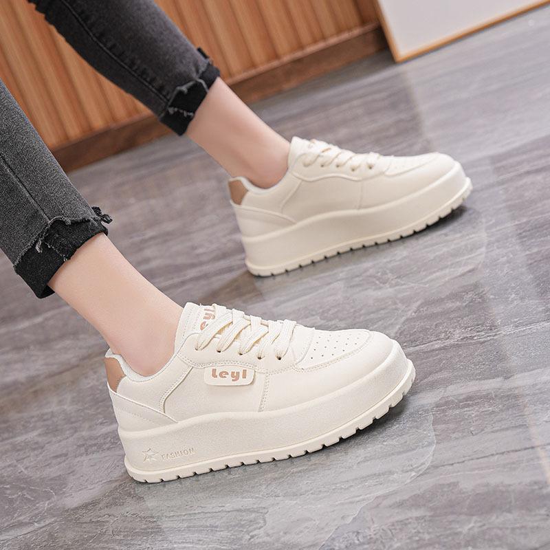Spring new ins student platform heightening sports board shoes casual street shot MR
