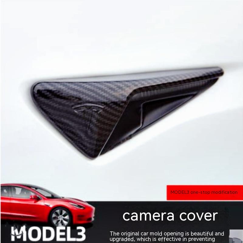 

Подходит для Tesla Model 3/X/SY, листовая пластина, защитная крышка для камеры, боковая этикетка, модификация, декоративные аксессуары