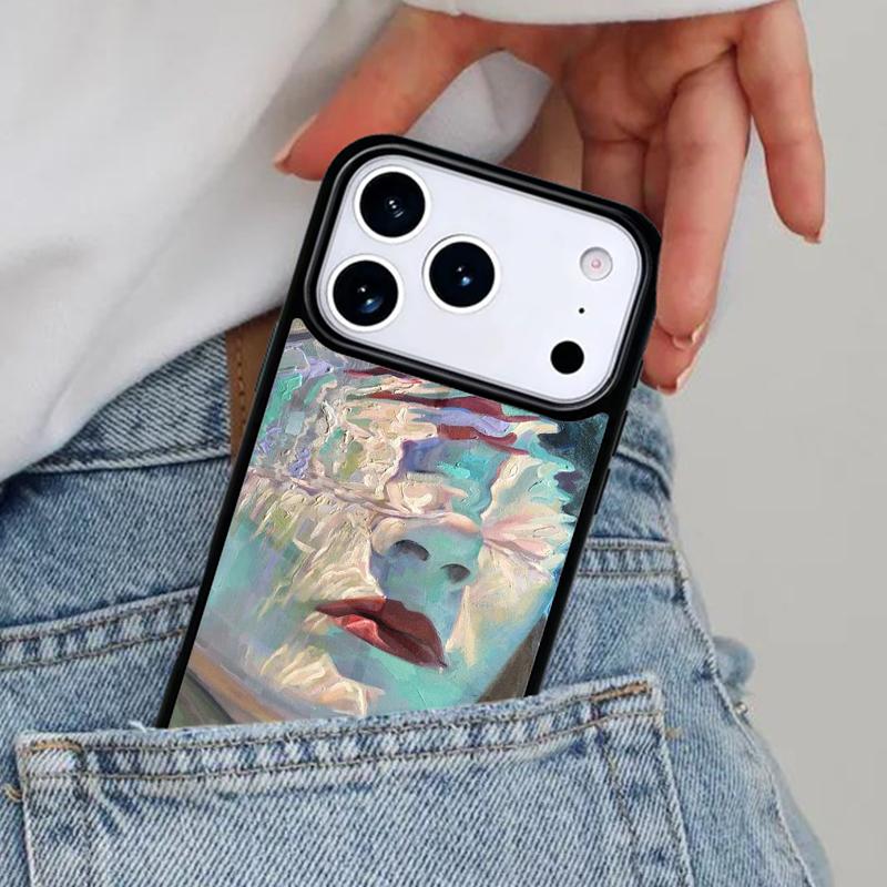 Abstract Art Underwater Boy Girl Phone Case for iPhone 16e 15 14 13 12 17 Pro Max Plus Air 17pro Cover Coque