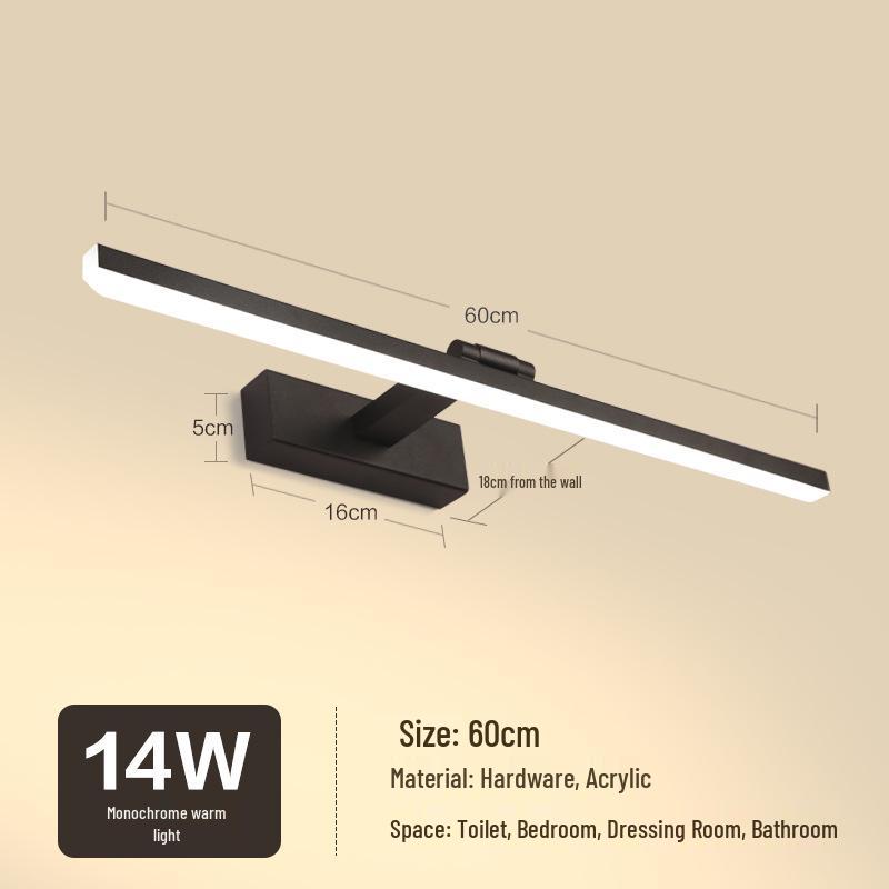 Nordic Minimalist LED Vanity Mirror Light for Bathroom