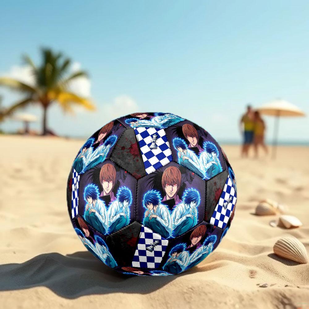 1pc Death Note Soccer Ball Size 5 Indoor Soccer Ball Fashion Colorful Backyard Game - Great For Sports Fans Gift HE13