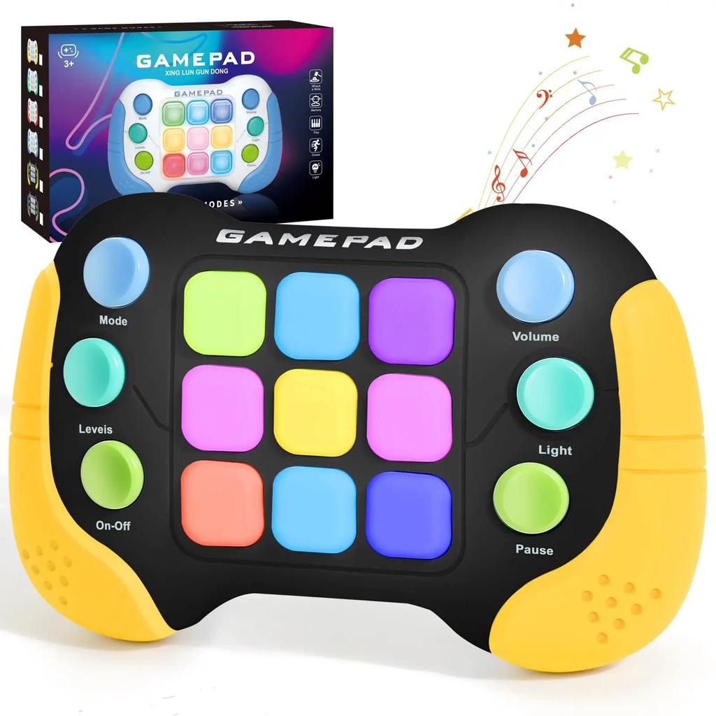 RGB LED Lighting Game Pad for Children Electronic Pop Light Quick Push Game Console Fidget Anti Stress Adult Stress Relief Toys