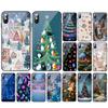 Glass Phone Case For iPhone 17 Pro Max Air 17 16 15 14 13 Pro Max 15 16 Pro 15Plus Christmas Tree Light