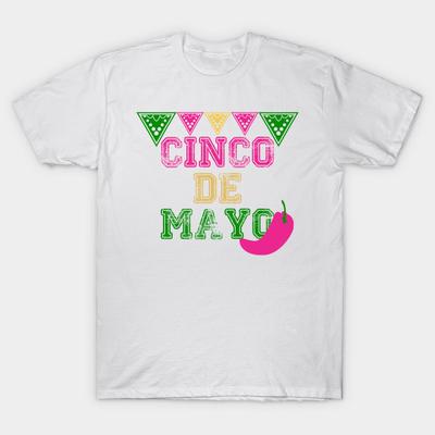 T-Shirt Damen Cinco De Mayo T-Shirt Mexikanischer Feiertag Tee Harajuku Print Kawaii T-Shirt Sommer Kurzarm Damen T-Shirt Top Tee