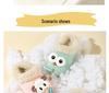 Children's Winter Cotton Slippers: Warm, Cute Cartoon Sheep Design, Big Eyes, Detachable, Non-Slip, Parent-Child Set.