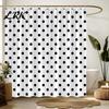 Tende da Doccia Decorative per Vasca da Bagno a Pois con Ganci, Tenda da Bagno in Tessuto Impermeabile, Accessori Decorativi Bagno Moderni Retrò Vasca da Bagno