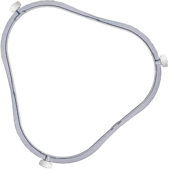7.48 in W11252182 Microwave Turntable Support Ring Replacement for Whirlpool with Rollers,8206227 Microwave Oven Glass Tray Support Inner Ring 1PCS