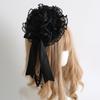Flower Ball Bow Lace Headband Top Hat Veil KC Original Black Lamp Shadow Lolita Hair Accessories Hairpin