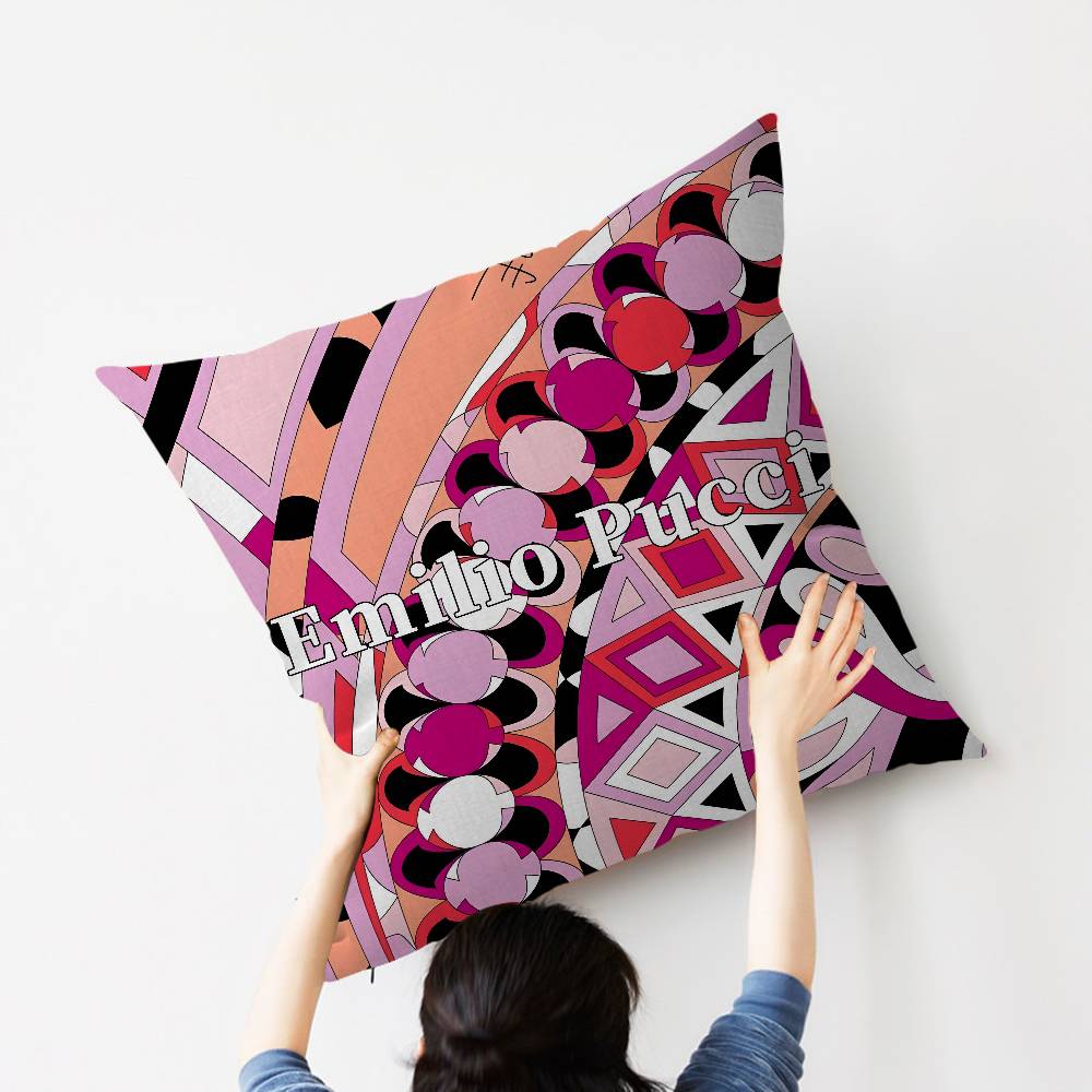 Fashion EEEEmilio logo PPucci Maple Design Cushion Cover Happy Autumn Harvest decor Holiday Decorati Pillow Cover