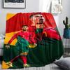 1PC CR7 Print Flannel Blanket, High Quality All Seasons, Home Decor, Warmth and Comfort, Perfect for Christmas Gifts
