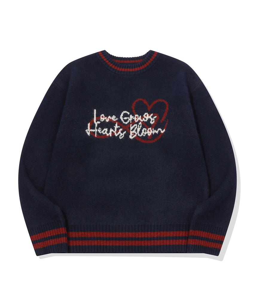 CPGN STUDIO Love Bloom Pullover Knit Navy