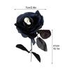 Artificial Rose Flowers With Skull Head Layout Fake Realistic Bendable Roses For DIY Photo Props Halloween Parties Home Decor