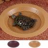 Reptile Water Bowl Anti-Slip Turtle Bathing Pool Aquarium Ornament Tortoise Accessories Snake Water Dish for Gecko Snake Turtle
