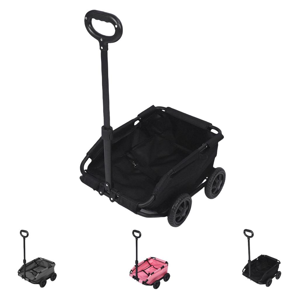 Haustierwagen Multifunktional Faltbar 4 Räder Ziehbar Haustierkarre Tragbar für Outdoor Camping Reisen