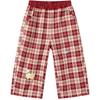 Balabala Kids' Plaid Straight-Leg Pants
