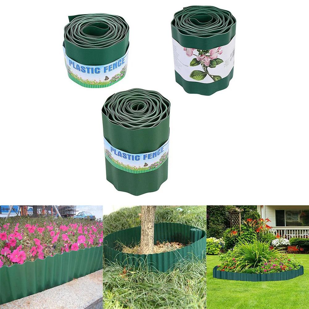 9M Garden Grass Lawn Edge Border Fence Path Flexible Lawn Edging Outdoor Landscape Fencing For Yard Garden Decoration