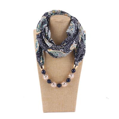 Gorgeous Beads, Circular Ring Scarf, Women's Scarf Accessories, Necklace, Ethnic  Scarf