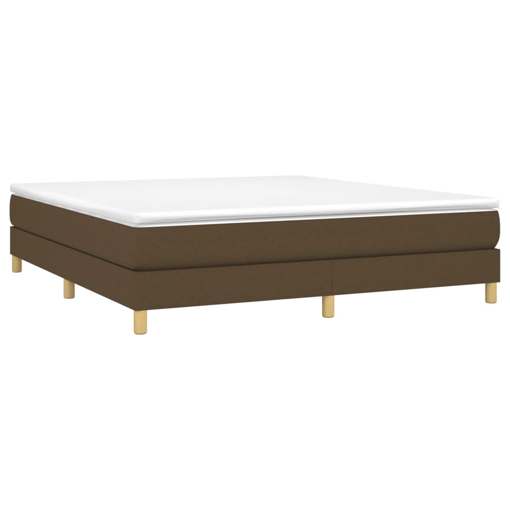 Vidaxl Bed Frame Without Mattress, Dark Brown, 160X200 Cm, Fabric