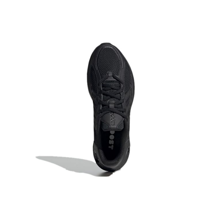 Adidas Neo A3 Boost Solid Color Simple Fabric Shock Absorption Non-Slip Breathable Low-Top Running Shoes Unisex Sneakers Black FZ3546