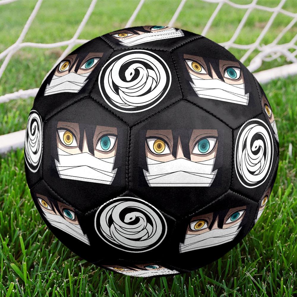 1pc Demon Slayer Kimetsu no Yaiba Soccer Ball Size 5 Indoor Soccer Ball Fashion Colorful Backyard Game - Great For Sports Fans Gift HE20