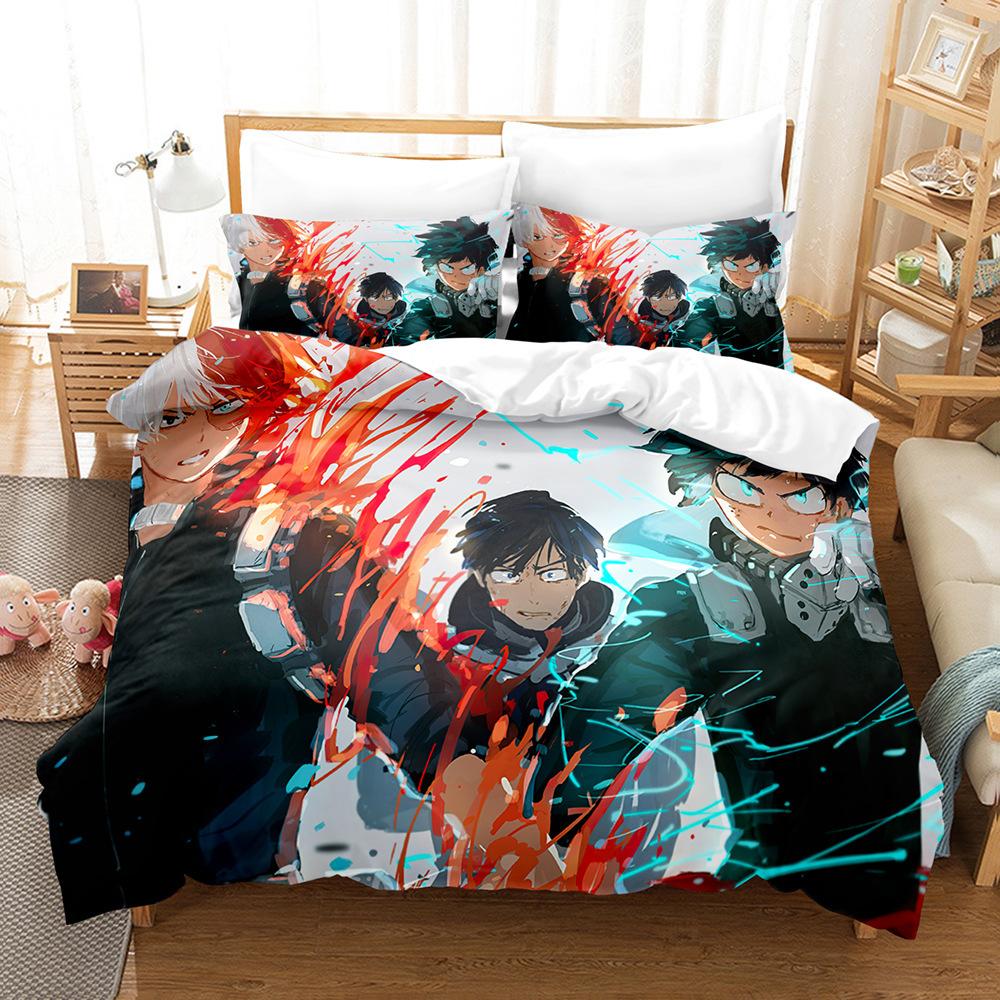

My 3D Quilt Cover Digital Printing Three-Piece Set 90G Polished Home Textile Three-Piece Set Custom 90 * 200