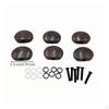 6 Pieces Guitar Tuner Button Knobs Replacement Oval Machine Head Cap for
