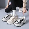 Fashion Four Seasons Small Height Increase Dad Shoes 2025 Autumn New Color Matching Thick Sole Height Increase Sports and Leisure Shoes