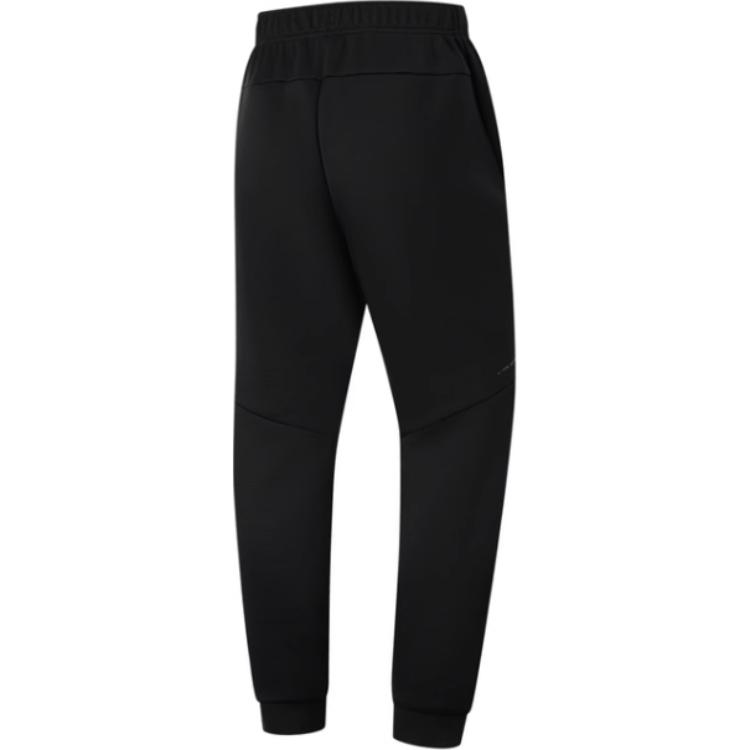 Li-Ning Comfortable Simple Lace-Up Cuffed Casual Pants Men bottoms Black AKLU281-1