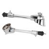 2pcs Silver Drum Legs Anti Skid Percussion Accessory Adjustable Anti Skid Drum Feet  For Bass Drum