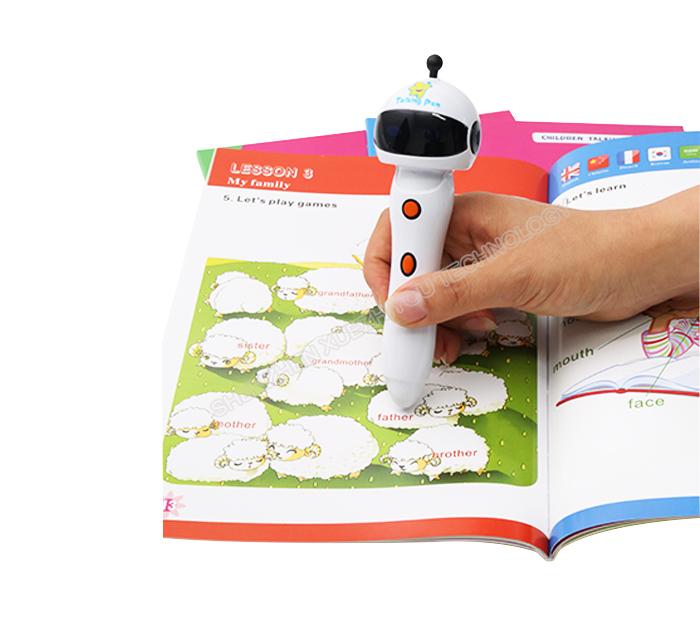 Eco-Friendly Kids Audio Pen Educational Toy for English Learning Customizable ISO9001 Plastic Manufactured Eco-friendly Kids белый