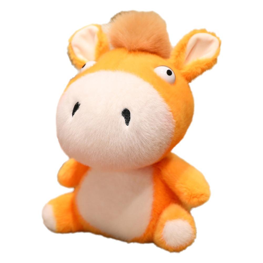 18/25cm Plush Pony Doll Soft Cartoon Steed Doll Plush Toys Zodiac Pony Figurine  Festive Decor