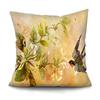 Bedroom Living Room Cushion Cover Oil Painting Bird Cushion Cover Chinese Style Car Sofa Home Decor Pillowcase