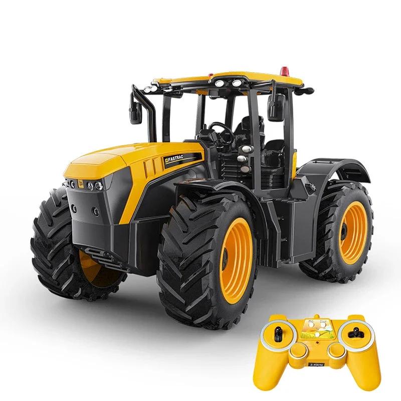 DOUBLE E RC Farmers Truck Dump E359 1/16 4WD Harvest Farmer Car Tractor 2.4G Remote Control Vehicles Model Toys for Children