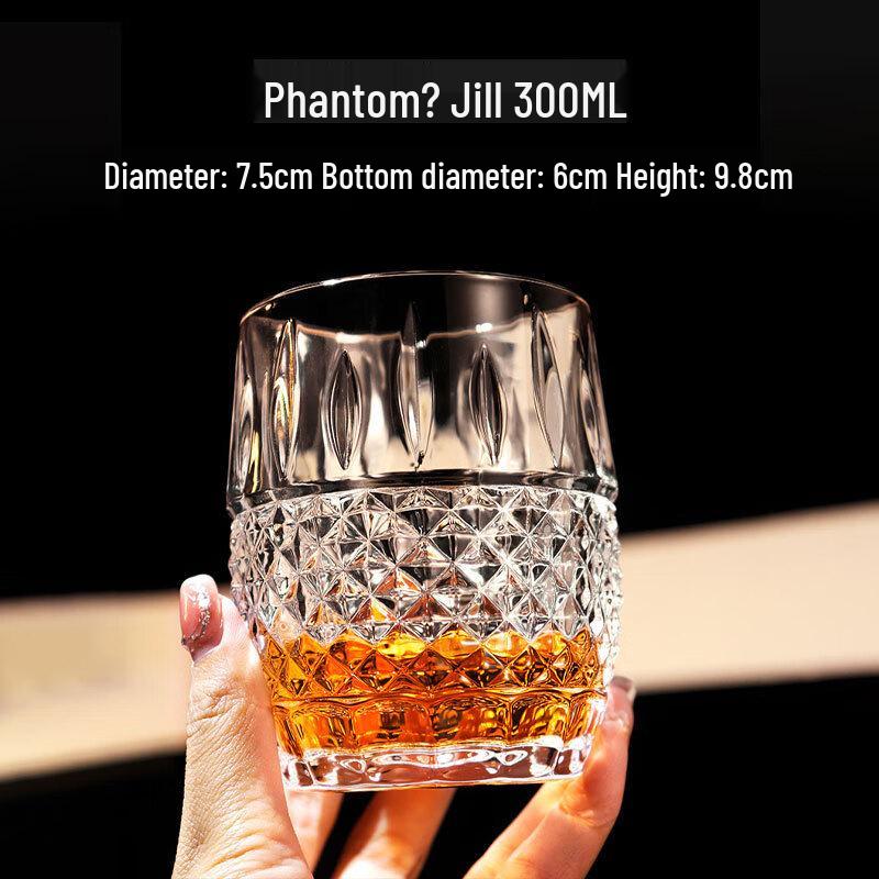 LK Embossed Whiskey Glass