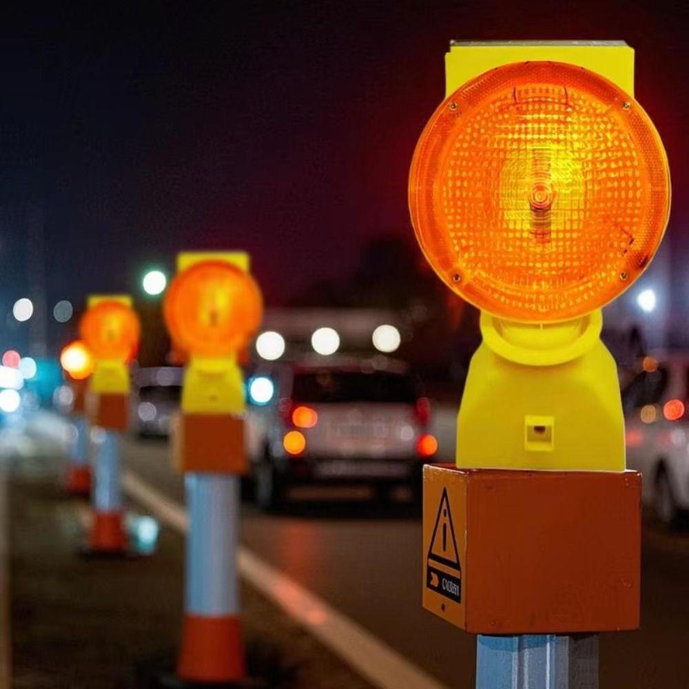 High Brightness LED LED Strobe Construction Light Solar Barricade Warning Light  Outdoor