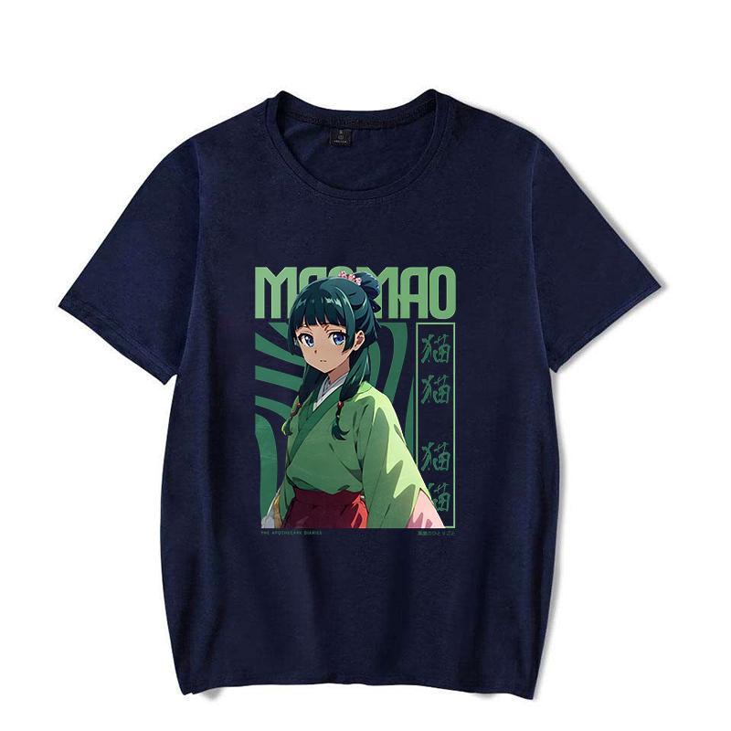 New Anime The Apothecary Diaries Maomao Print T-shirt Women Men Summer Casual Funny Short Sleeve Shirt Fashion Loose Tops