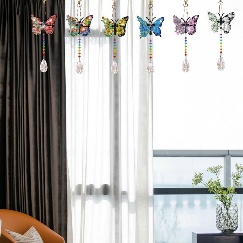 5D Crystal Art Suncatchers Kit 5D Crystal Wind Chimes Art Kit Double Sided DIY Crafts Decor For Chandelier Window Car And
