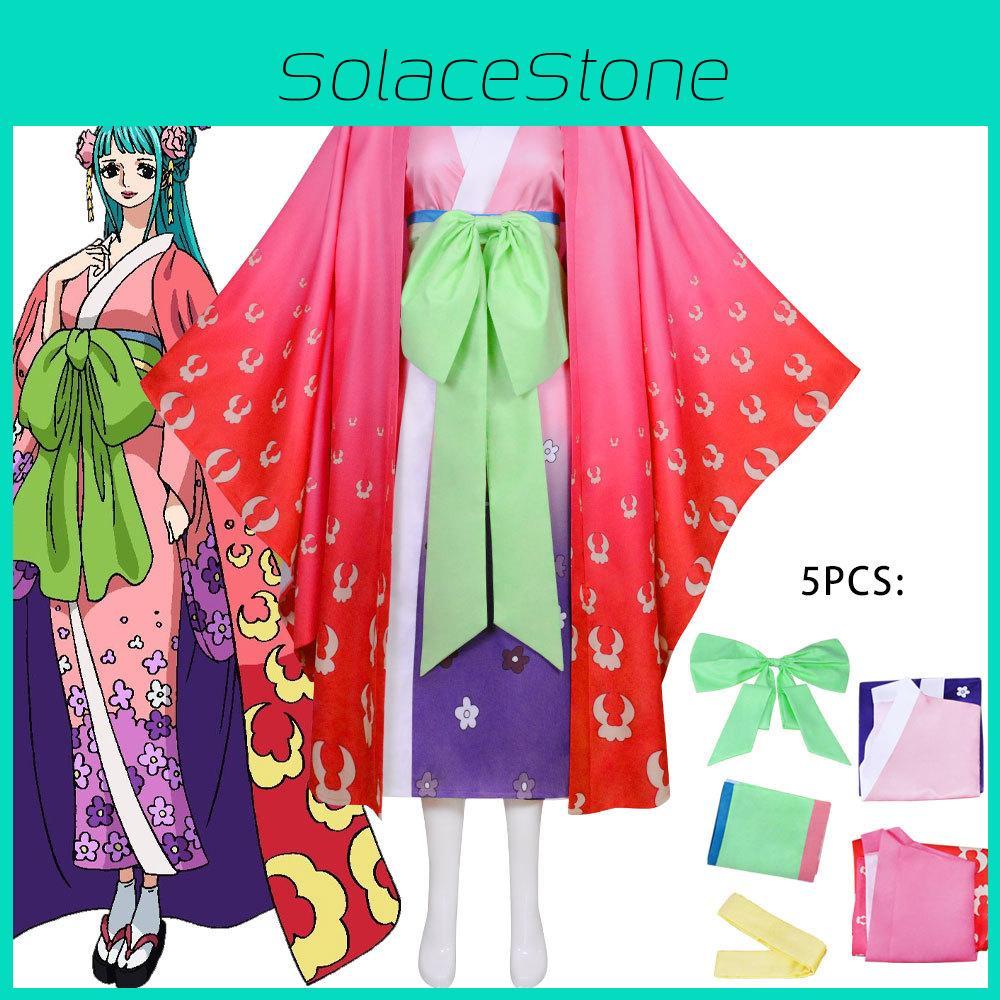 Atemberaubender Einteiler Wano-Land Kozuki Hiyori Kimono für Damen Cosplay