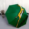 Springboks, Rugby Automatisches Öffnen und Schließen, 8-Rippen-Struktur Tragbarer Regenschirm, Geeignet für Männer und Frauen in allen Jahreszeiten, Perfektes Geschenk