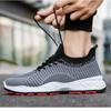 Men's Sports  Shoes  Spring Korean Fashion Casual Shoes  Mesh Flying Woven Sports Running Shoes