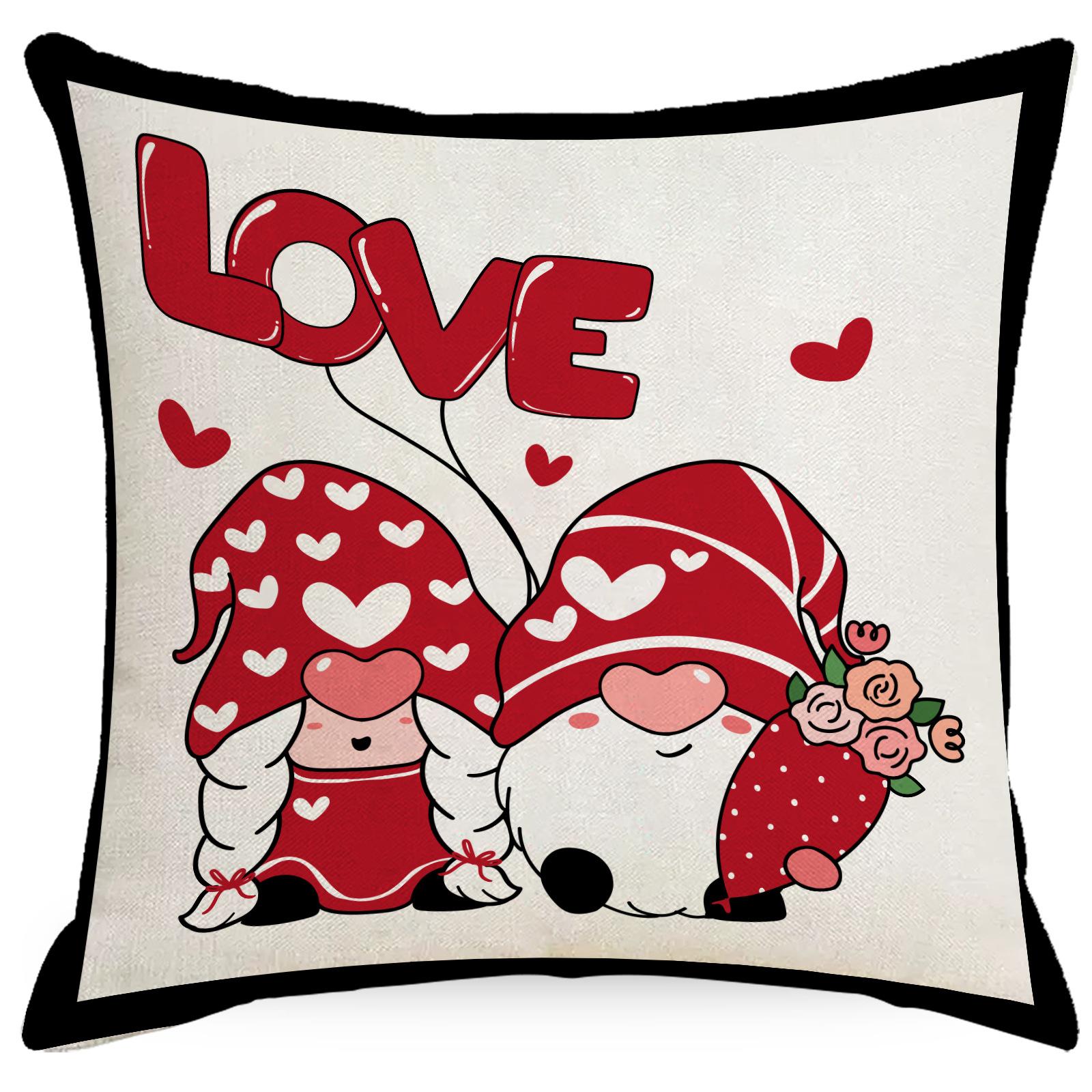 

Новая наволочка на подушку ко Дню святого Валентина, скандинавский фестиваль, дом, диван, офис, подушка, наволочка на подушку для спины 45 * 45Cm without pillow core