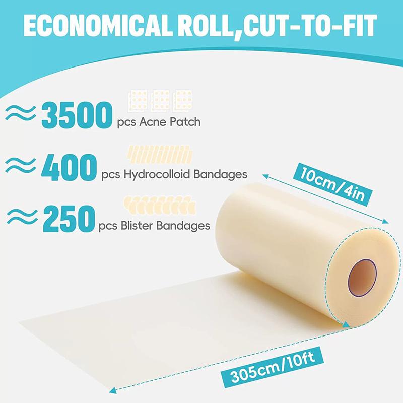 Yara Bakımı İçin Hidrokolloid Rulo Kendinden Yapışkanlı Hidrokolloid Yama Bandajları, Bası Yarası Bandajları, Yüksek Emici