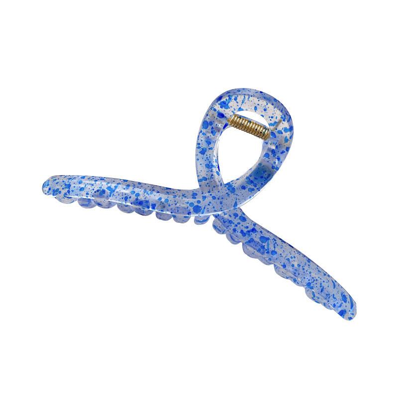 Oversized Korean Candy Color Hair Claw Clip With Polka Dots For Elegant Styling