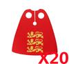 Medieval Military MOC Castle Knight Accessory Building Blocks Warhorse Cape Plush Coat Vest Shield Flag Kit Mini Toy Bricks Gift