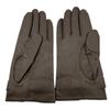 Dior logo leather gloves Brown leather Women Used