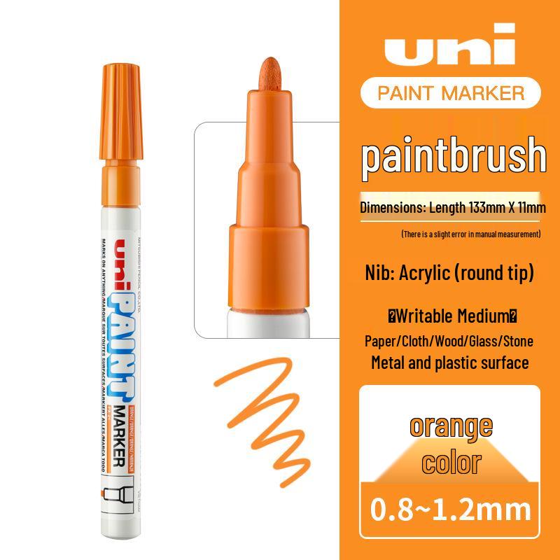 Mitsubishi PX-21 Fine Paint Marker: Tire Marker, Graffiti Pen, Touch-up Pen, Fine Tip 0.8-1.2mm
