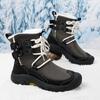 Winter Outdoor Waterproof Men's Snow Boots Russian Style Ankle Boots for Men
