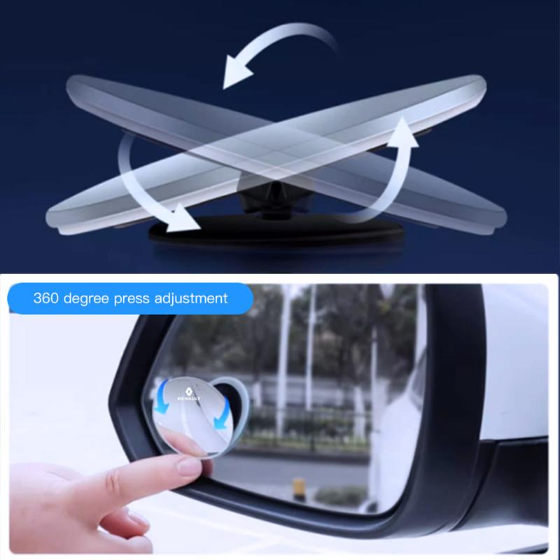 Capace Jante Oglindă Retrovizoare Mașină Reglabilă 360° Unghi Larg Oglindă Mică Rotundă Pentru Renault Clio Kadjar Megane Espace QM6 Koleos Capt