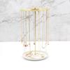 Elegant Round Base Jewelry Stand Storage Organizer for Rings Necklaces Earrings Space Saving Accessories Display Rack